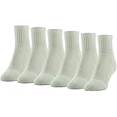 GOLDTOE Womens Fit Tec Cushion Quarter Socks, 6-pairs