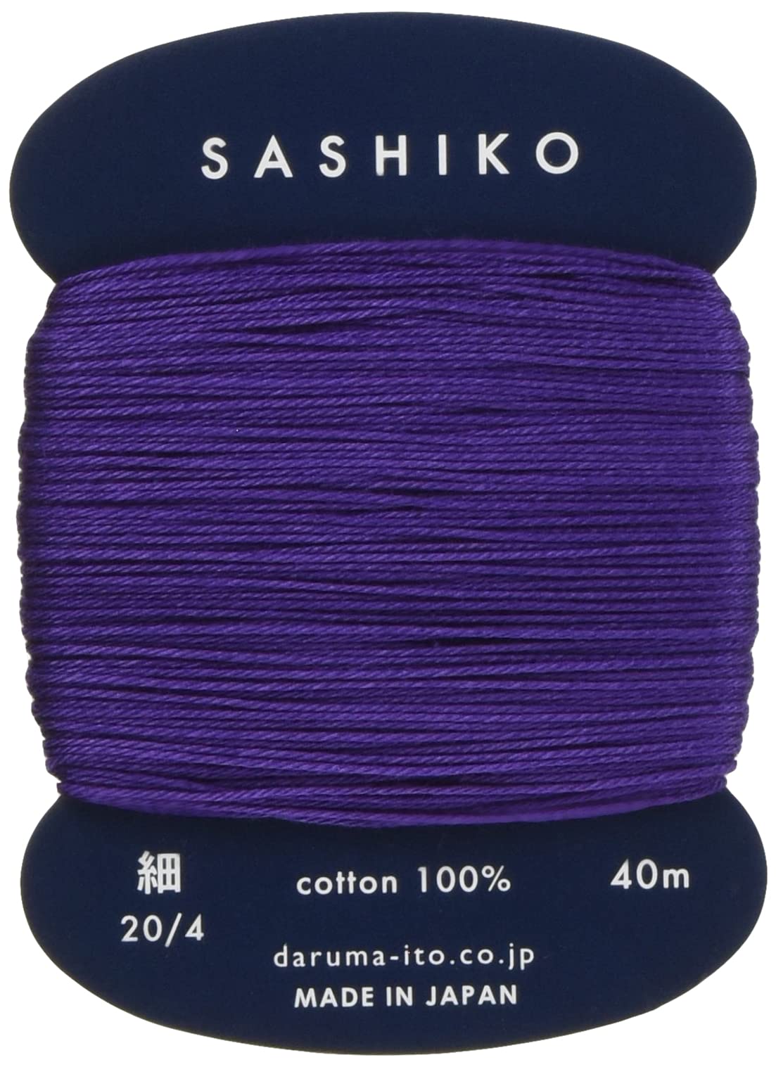 Yokota Sashiko Thinning Thread 40m Colour 223 - Purple - Japanese Embroidery