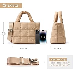KALIDI Quilted Tote Bag Small Puffer Crossbody Bag