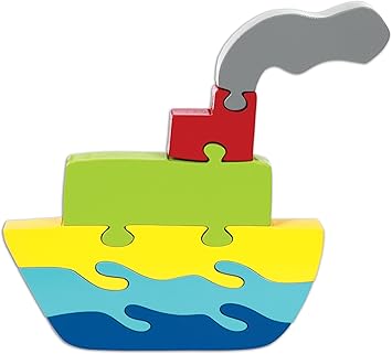 Skillofun Wooden Take Apart Puzzle Large - Ship, Multi Color