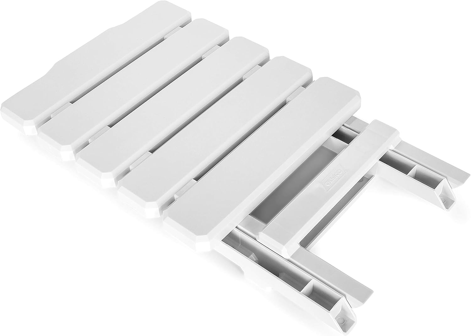 Camco Adirondack Portable Outdoor Folding Side Table - Perfect for The Beach, Camping, Picnics, Cookouts and More - Weatherproof and Rust Resistant - White (21035): Automotive