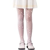 LOLANTA Girls Sparkle Tights 2 Pack Fishnet Rhinestone Stockings for Kids Glitter Shimmer Mesh Pantyhose