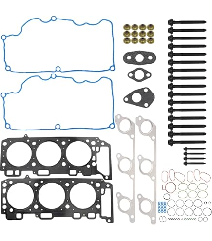 GXARTS Engine Cylinder Head Gasket Set For Volvo 2.5L Turbo - Compatible With C30, S40, S60, V50 Models