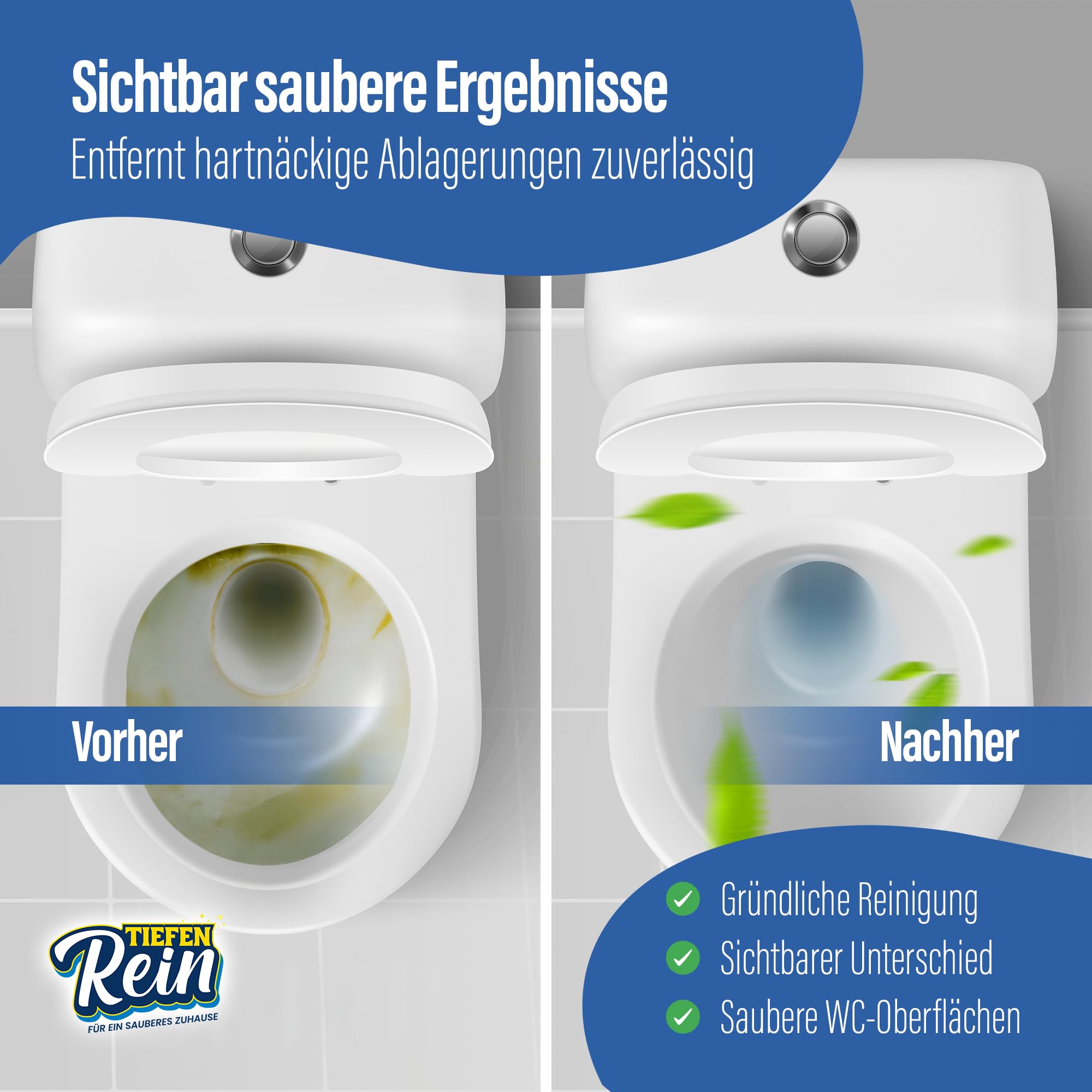 Bimsstein WC 2x - Urinsteinentferner extra stark – Bimsstein Toilette & WC Reiniger – Pumice Stone Reinigungsstein – Entfernt Urinstein, Kalk & Braunstein Entferner – Toilettenreiniger 3