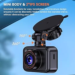 E-YEEGER Dash Cam Front and Rear, 2.5K Dual Dash