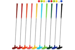 Libima 10 Pack Junior Golf Putter Golf Putters Bulk with 10 Practice Golf Balls for Men and Women Two Way Mini Golf Putter for Left and Right Handed Golfers for Kids Teenagers Adult