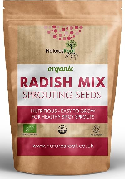 Nature’s Root Organic Radish Mix 250g Microgreen Sprouting Seeds