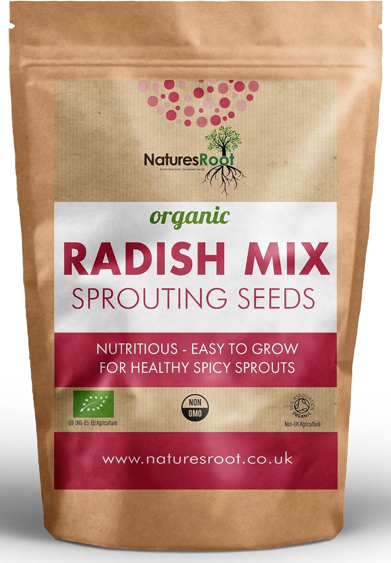 Nature’s Root Organic Radish Mix 250g Microgreen Sprouting Seeds