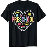 Preschool Teacher Pre-K Heart First Day of Preschool Kids T-Shirt