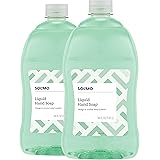 Amazon Brand - Solimo Liquid Hand Soap Refill, Mango and Coconut Water Scent, Triclosan-Free, 56 Fluid Ounces, Pack of 2