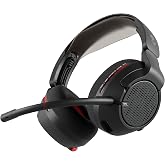 Skullcandy Crusher PLYR 720 Wireless Gaming Headset - Digi-Black | THX Spatial Audio, Multi-Sensory Crusher Bass, Removable Microphone, PC, PlayStation, Nintendo, Multi-Platform, Open-Back