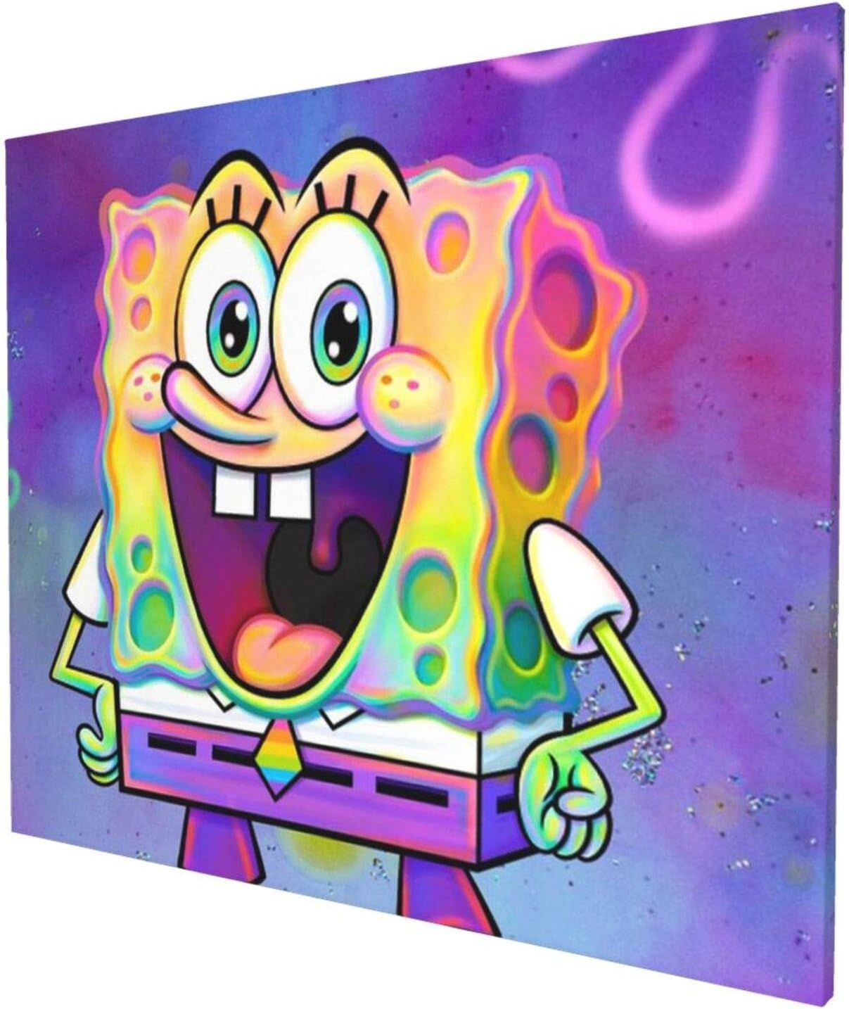 Amazon スポンジ ボブ 1 人気 絵画家 インテリア絵画 風景画 装飾画 部屋 リビングルーム 個性 壁飾り ソファの背景絵画 壁掛け おしゃれ ギフト 軽くて取り付けやすい パネル ポスター ウォールステッカー オンライン通販