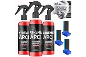 zgrdhw 3PC Xtreme APCi Heavy Duty All-Purpose Degreaser Cleaner Multi-Surface Dirt,Grease Oil Remover for Cars,Bathroom,Kitchen,Furniture Xtreme Degreaser Safe for Most Surfaces