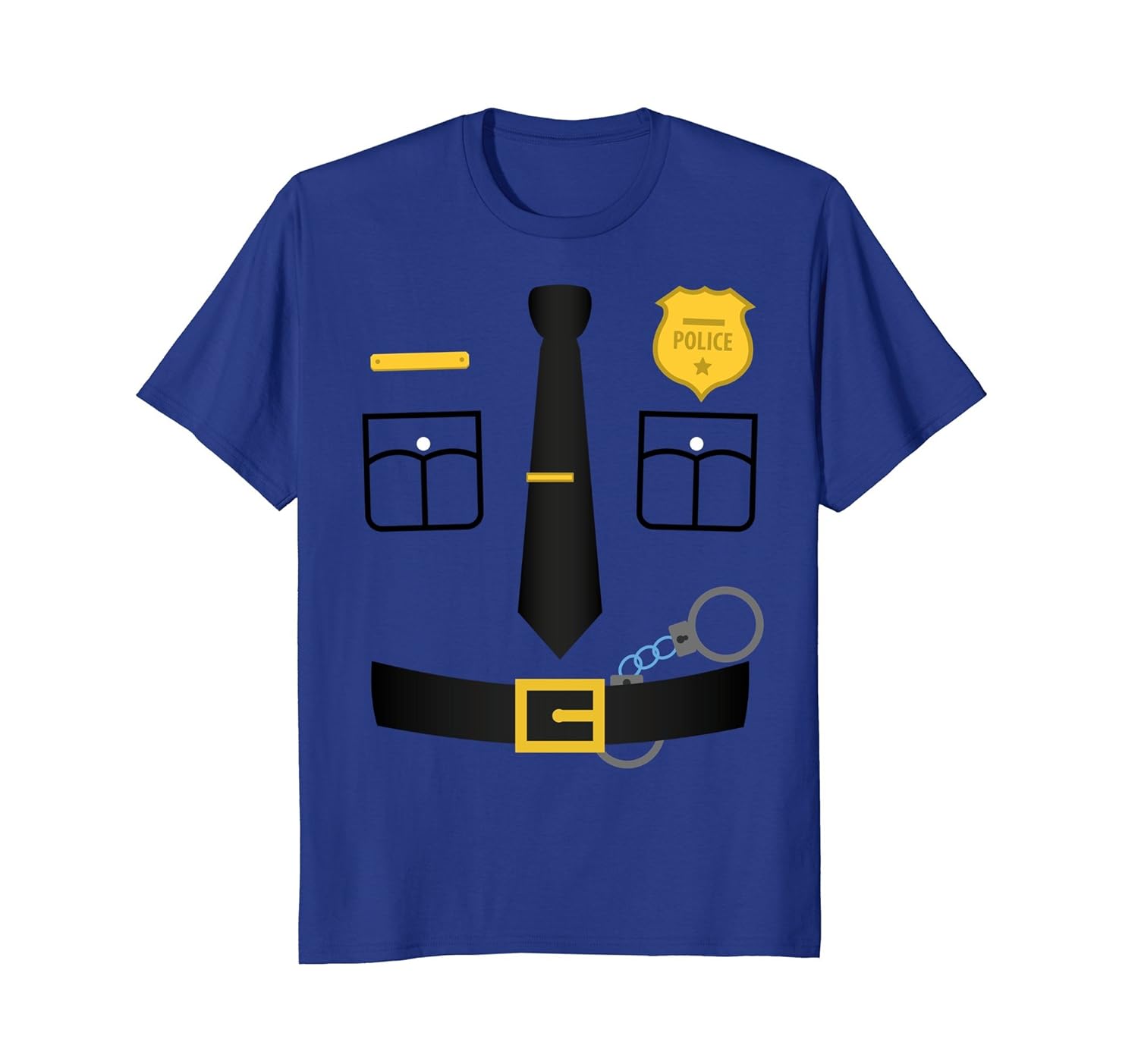 Police Uniform Costume Halloween T-Shirt - Kids to Adult-Rose