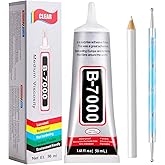 FITTDYHE B7000 Glue Clear with Precision Tip，50Ml B7000 Glue Clear for Rhinestones Glue for Crafts, Multipurpose Jewelry Glue