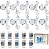 BambooSegD 10PCS Remote Control RGB LED Lamp Kit 001 for Bambu Lab H2D/X1/P1P/A1 Multicolor Includes Button Battery Makerworld for Anycubic Makeronline 3D Printer Light DIY Hardware Model Parts USB