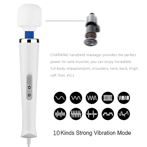 hand held vibrating back massager Shop Sanford 35W Handheld Electric Body Massager with 3 Interchangeable  Heads & Speed Control | SF1931MSG in UAE