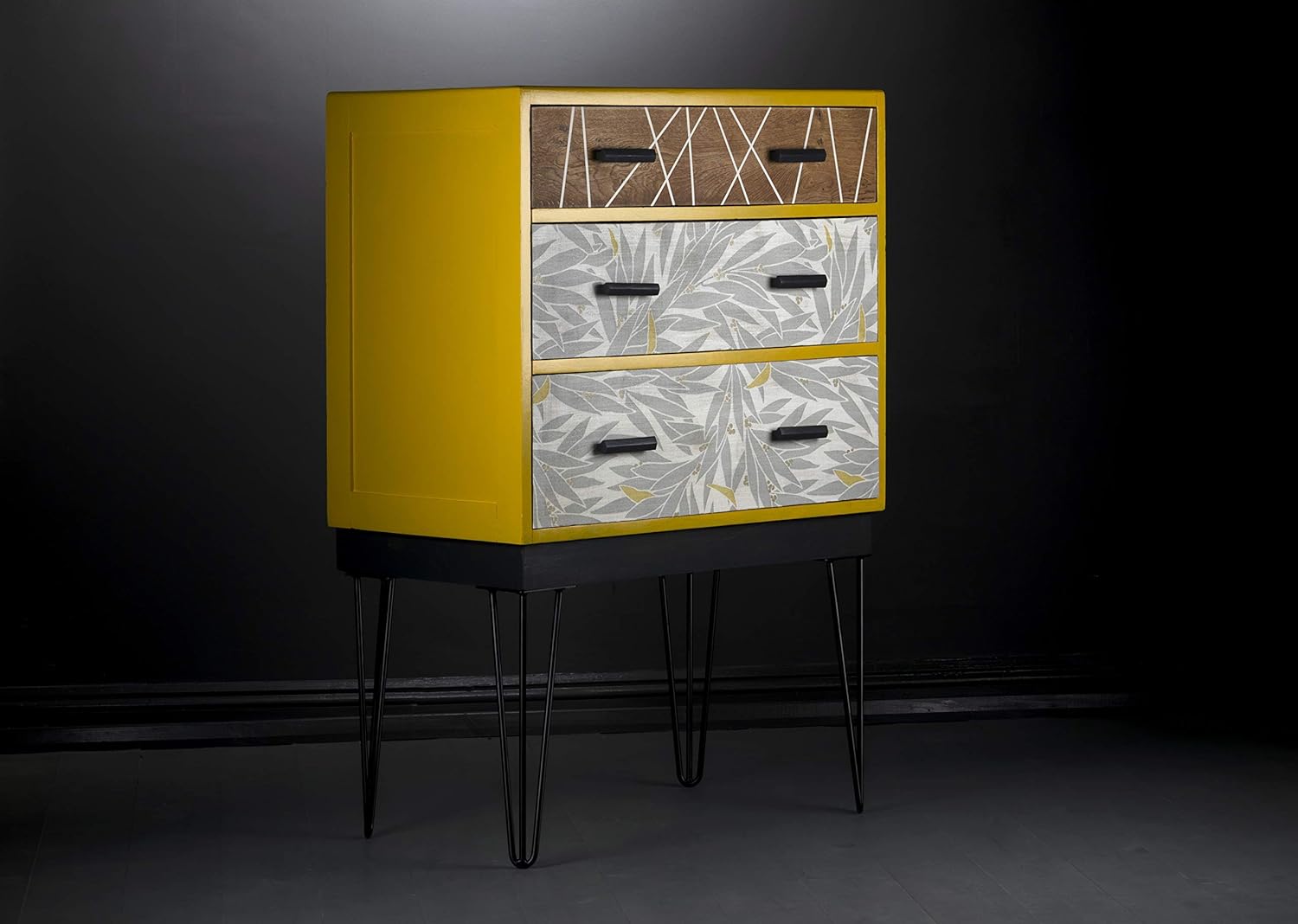 Yellow Harlequin Chest Of Drawers Amazon Co Uk Handmade