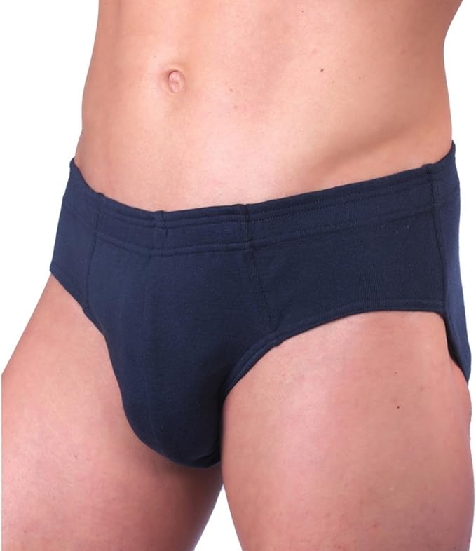 HERMKO 3300 Herren Slip aus 100 Baumwolle, Sportslip ohne Eingriff mit