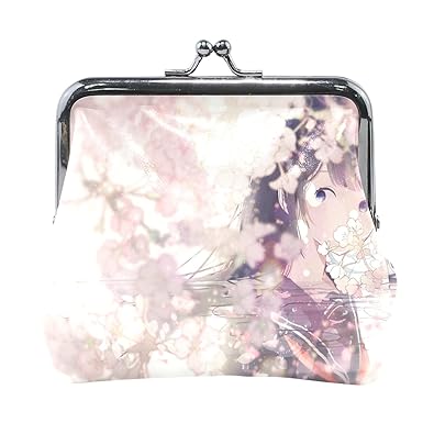 Amazon Anmumi がま口 ポーチ 女の子 桜 花柄 漫画 絵 コインケース
