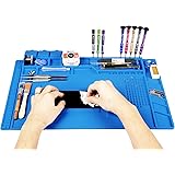 Kaisi Heat Insulation Silicone Repair Mat with Scale Ruler and Screw Position for Soldering Iron, Phone and Computer Repair S