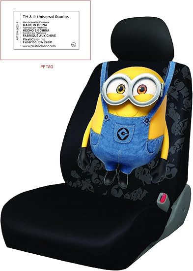 Amazon ミニオン 車 カー グッズ シートカバー ボブ シートカバー 車 バイク