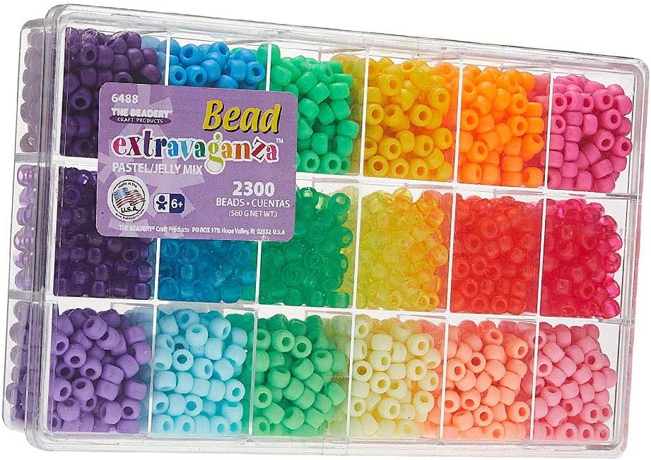 Bead Extravaganza Bead Box Kit, 19.75-Ounce, Pastel and Jelly (Limited Edition)