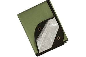 BESTHUNTINER Heavy Duty Aluminium Survival Blanket -Multifunctional Reflective Tarp Insulate Blanket - 213cmx150cm Waterproof