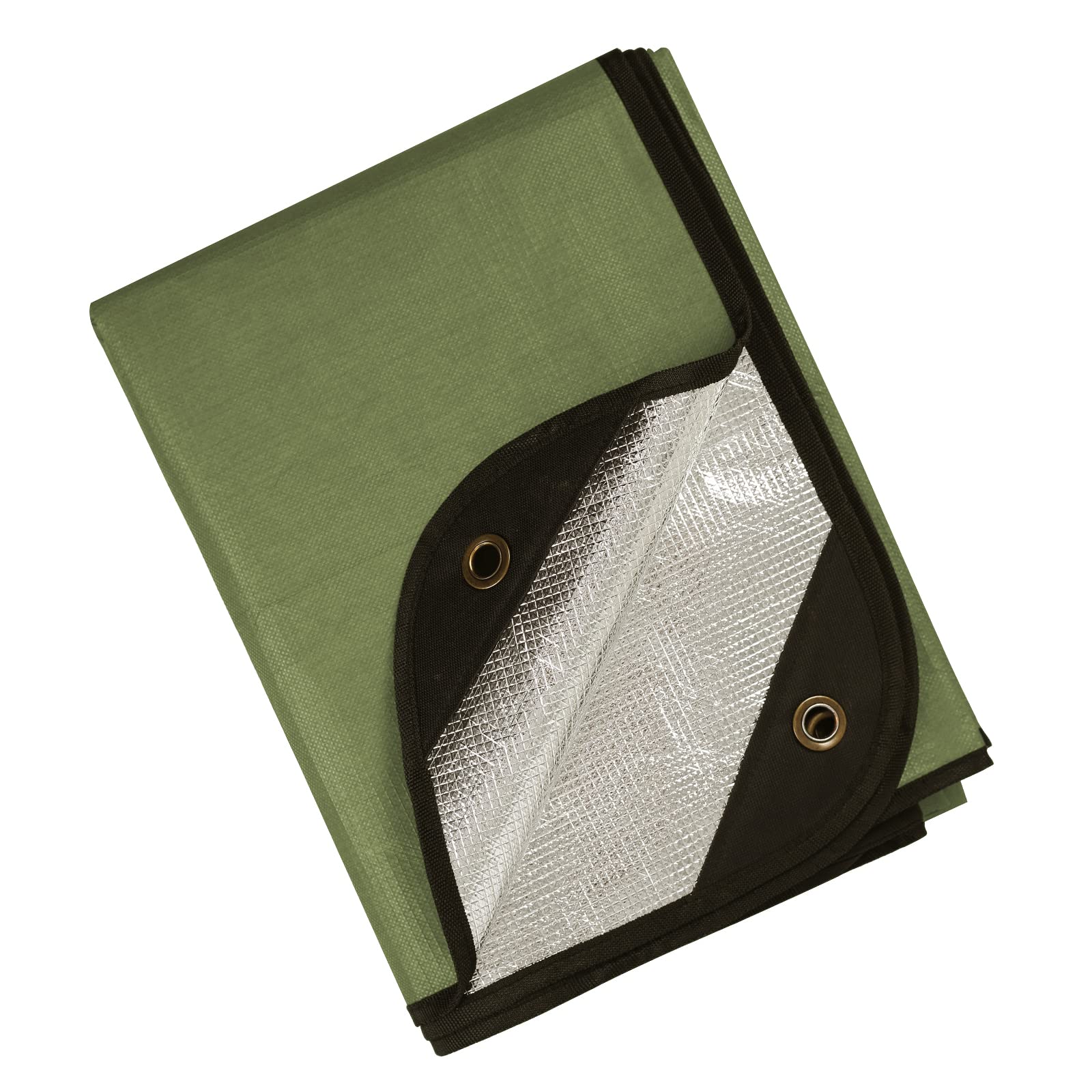 BESTHUNTINER Emergency Blanket, Emergency Blanket, Multifunctional Insulated Reflective Tarpaulin, Thermal Blanket, 150 cm x 213 cm, Waterproof for Rescue, Camping, Hiking