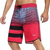 Nonwe Men's Swim Trunks Quick Dry Water Sports Beach Board Shorts with Liner