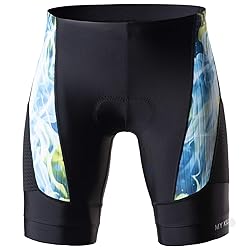 MY KILOMETRE Mens Triathlon Shorts with Adjustable