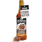 Syruvia Coffee Syrup, Cookie Butter Flavored Syrup for Drinks, Lattes, and Desserts &ndash; 25.4 fl oz