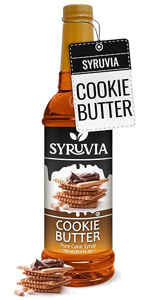 SYRUVIA COFFEE SYRUP, COOKIE BUTTER FLAVORED SYRUP FOR...