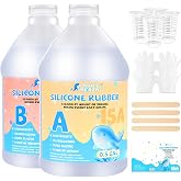Silicone Mold Making Kit,1 Gallon Liquid Silicone Rubber for Mold Maker | 15A Platinum Silicone Molds,Mix Ratio 1:1 Silicone Rubber Mold Making Kit, Ideal for Casting 3D Resin Molds
