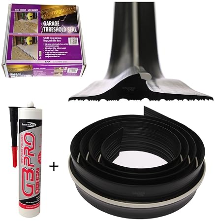 Stormguard 04SR5072515BL Bodenschwellendichtung für Garagen, 2515 mm, schwarz