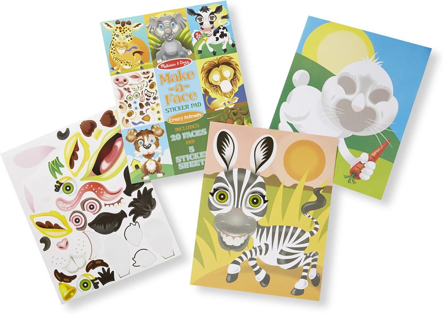 melissa and doug make a face sticker pad
