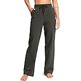 SANTINY 31"/33"/35" Women's Tall Cotton Sweatspants Yoga Lounge Casual Pants Open Bottom Sweat Pants for Women with Pockets