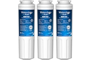 Waterdrop Plus UKF8001 NSF 401,53 Certified Refrigerator Water Filter, Reduce PFAS, Replacement for Whirlpool® Everydrop® Filter 4, EDR4RXD1, Maytag® UKF8001AXX, 3 Filters (Package May Vary)