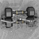 Yazoni Corner Shower Caddy No Drilling Adhesive Shelf 2 Pack Rustproof Stainless view 7