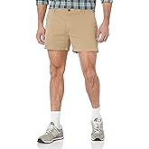 Amazon Essentials Men's Slim-Fit 5" Flat-Front Comfort Stretch Chino Shorts