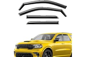 AEROGUYS Extra Durable Window Deflectors in-Channel Window Visors Rain Guards Fit for Dodge Durango 2011-2025, Sun Visors, Wind Vent for Shades, Exterior Car Accessories - 4pcs. AG0274