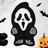 GAGEC Halloween Rug Ghost Bathroom Rugs Spooky Decorative Bath Doormat Entrance Rug Tub Home Living Room Bath Mat Floor Door Mat Decoration Indoor Outdoor 18 x 31 Inch