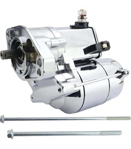 Chrome Starter For Harley Davidson 1340cc Fat Boy & Heritage Softail 1338cc – 18-Tooth, 1.2KW, CW Rotation