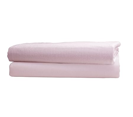 Lollipop Lane Spannbetttuch für Kinderwagen, Jersey, Rosa, 2 Stück