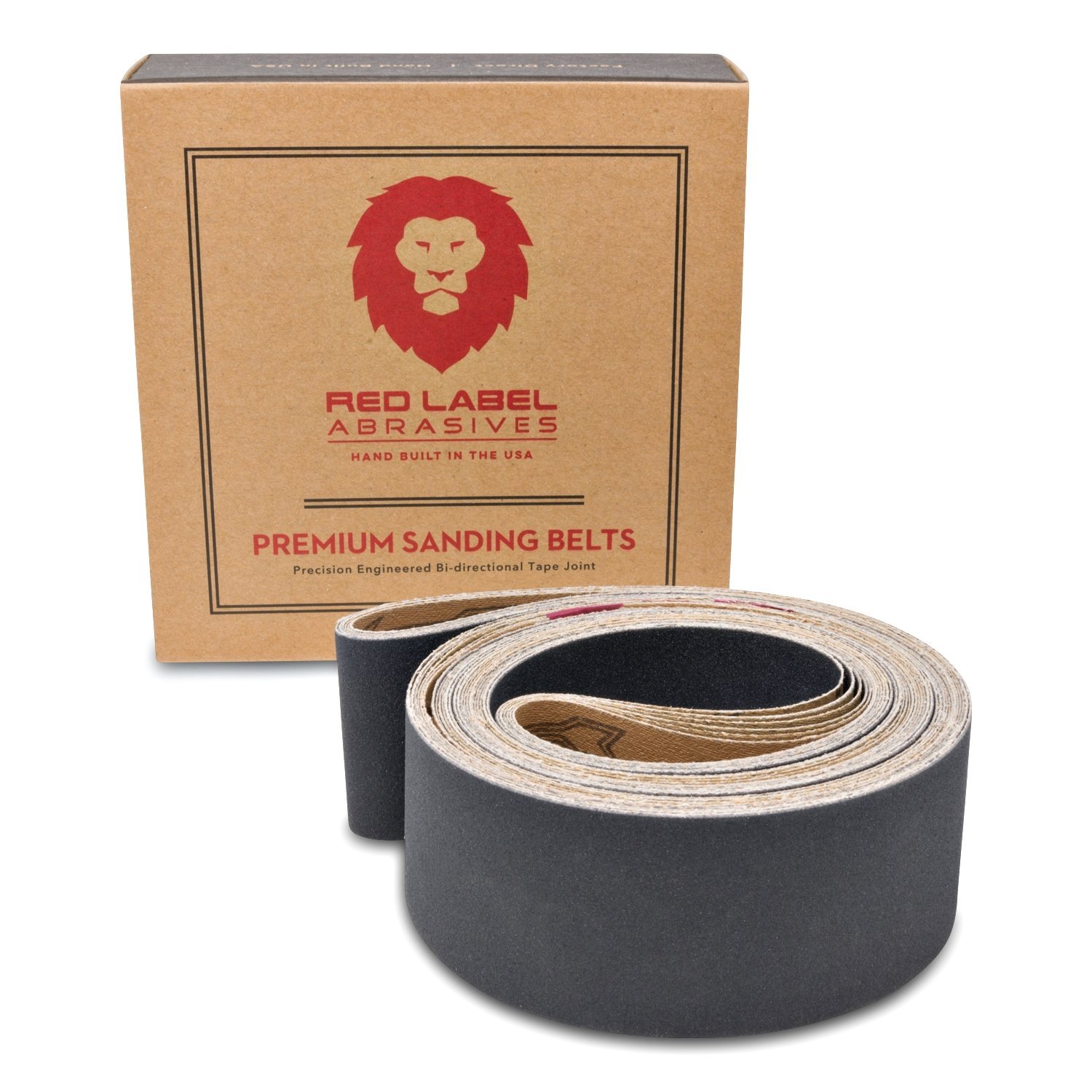 2 X 72 Inch Silicon Carbide Fine Grit Sanding Belts 220, 320, 400 Grits, 6 Pack Assortment