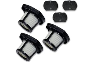 PUREBURG Replacement Filter Compatible with Bissell 2390 2390a 2389 2284W Pet Hair Eraser Lithium Ion Cordless Hand Vacuum,3-Pack HEPA and Mesh Frame Filter