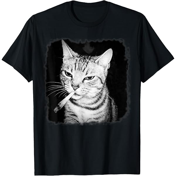 kitten smoking cigarette Amazon.com: Funny Smoking Cat Cigarette Kitty Meme Cat T-Shirt : Clothing,  Shoes & Jewelry