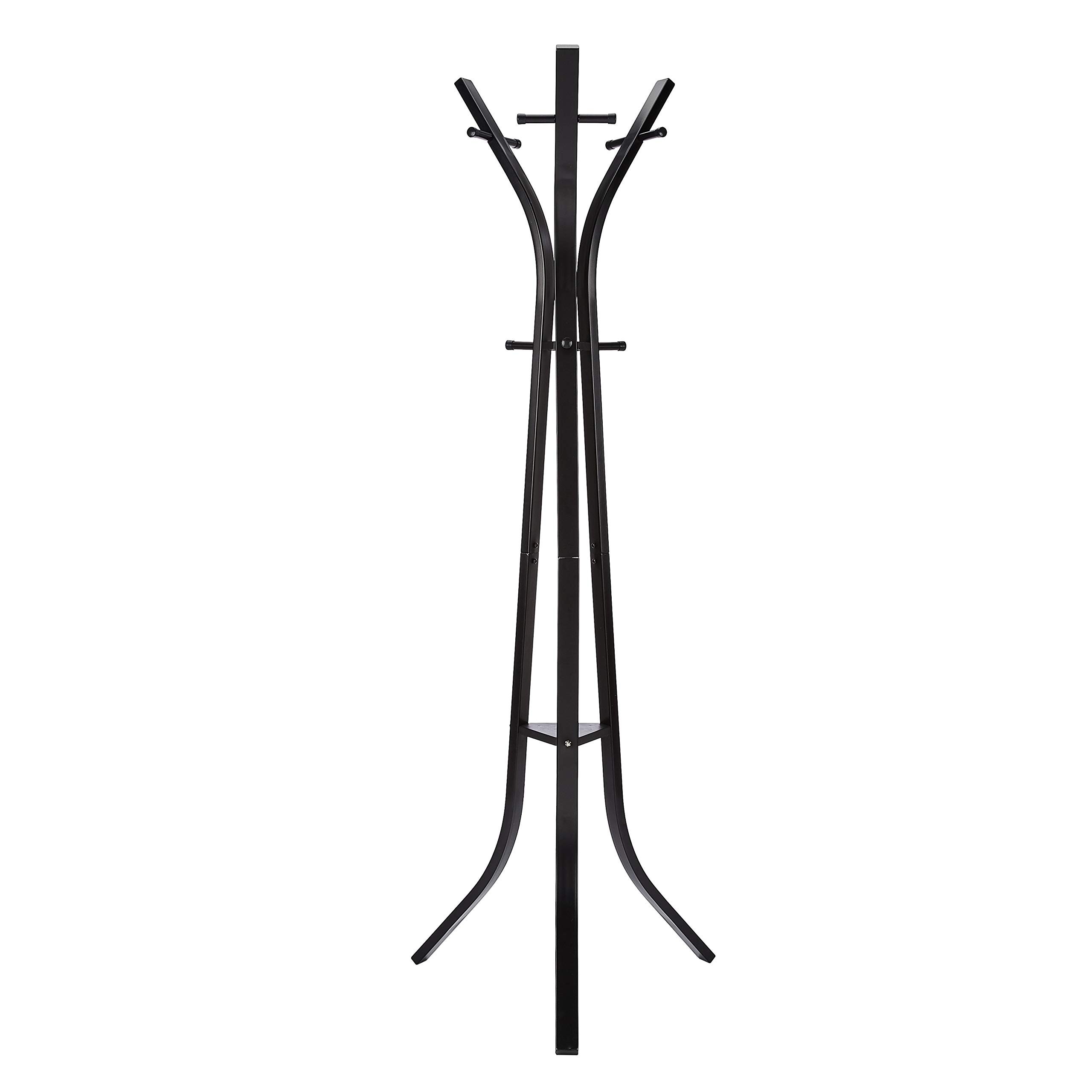 Amazon Basics Standing Metal Coat and Hat Rack - Black