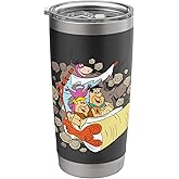 The Flintstones Coming Through Stainless Steel Insulated Tumbler