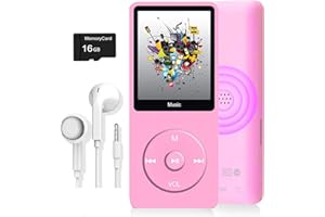 DYZERYK MP3 Player, Music Player with 16GB Micro SD Card, Build-in Speaker/Photo/Video Play/FM Radio/Voice Recorder/E-Book Reader, Supports up to 128GB